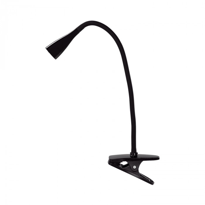 FLEXO LED INTEGRADO 5W (300lm) PINZA REDONDO NEGRO 51*1,5CM SEVEN ON HOME