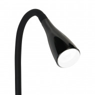FLEXO LED INTEGRADO 5W (300lm) PINZA REDONDO NEGRO 51*1,5CM SEVEN ON HOME