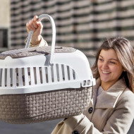 TRANSPORTÍN TOUR MARRÓN 52x33x34cm