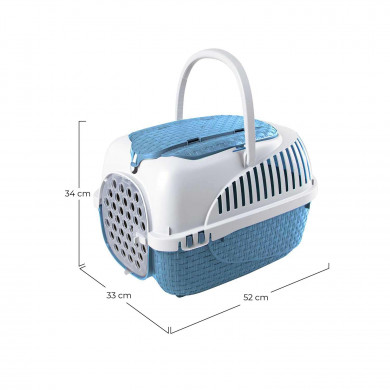 TRANSPORTÍN TOUR AZUL 52x33x34cm TRANSPORTÍN TOUR AZUL 52x33x34cm