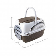TRANSPORTÍN MAXY TOUR MARRÓN 59x38x37cm