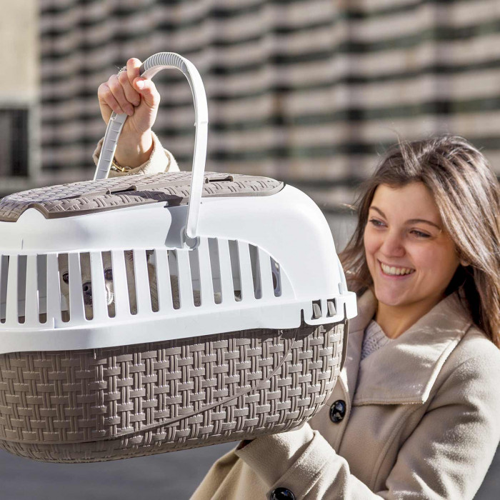 TRANSPORTÍN MAXY TOUR MARRÓN 59x38x37cm