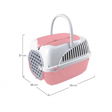 TRANSPORTÍN MAXY TOUR ROSA 59x38x37cm TRANSPORTÍN MAXY TOUR ROSA 59x38x37cm