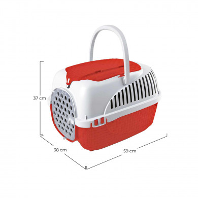 TRANSPORTÍN MAXY TOUR ROJO 59x38x37cm TRANSPORTÍN MAXY TOUR ROJO 59x38x37cm