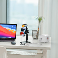 SOCKET CUBE 4 TOMAS SCHUKO + 2USB CABLE 1,4M 7hSevenOn CJ.1