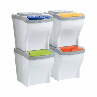 PAPELERA POKER SET 4 PZ. 28x40x31cm x4pz PAPELERA POKER SET 4 PZ. 28x40x31cm x4pz
