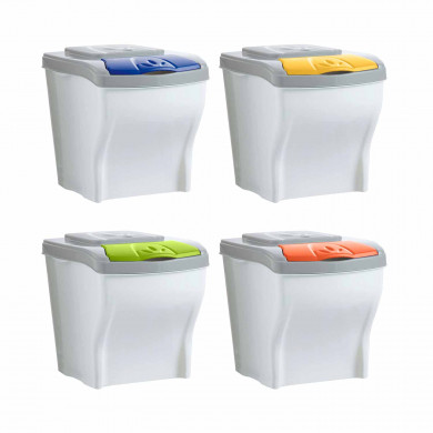 PAPELERA POKER SET 4 PZ. 28x40x31cm x4pz PAPELERA POKER SET 4 PZ. 28x40x31cm x4pz