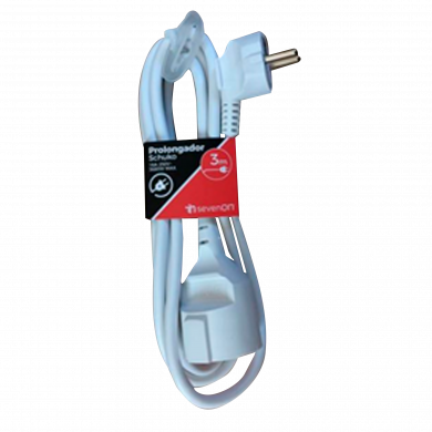 PROLONGADOR CLAVIJA SCHUKO 3X1,5mm 3M BLANCO 7hSevenOn CL.1 PROLONGADOR CLAVIJA SCHUKO 3X1,5mm 3M BLANCO 7hSevenOn CL.1
