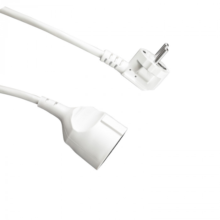 PROLONGADOR CLAVIJA SCHUKO 3X1,5mm 3M BLANCO 7hSevenOn CL.1
