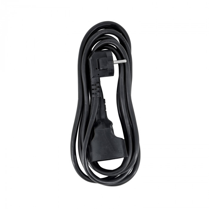 PROLONGADOR CLAVIJA SCHUKO 3X1,5mm 3M NEGRO 7hSevenOn CL.1