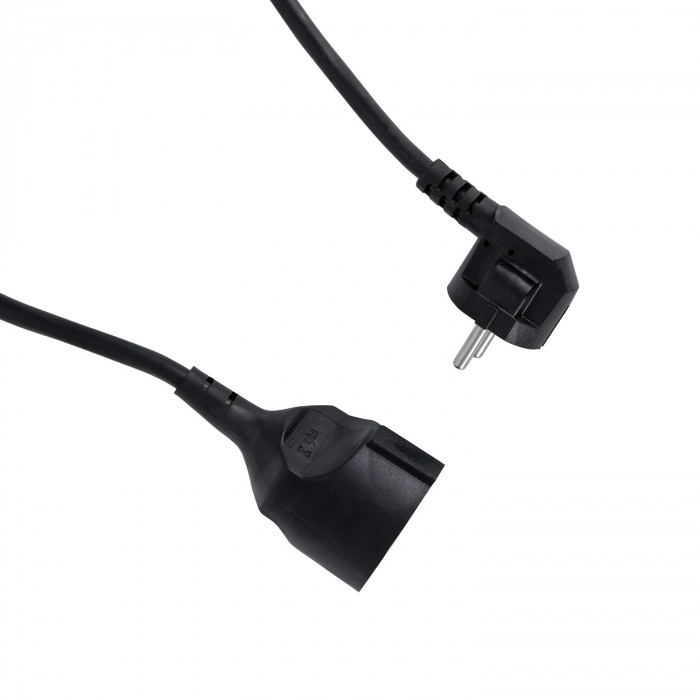 PROLONGADOR CLAVIJA SCHUKO 3X1,5mm 3M NEGRO 7hSevenOn CL.1