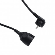 PROLONGADOR CLAVIJA SCHUKO 3X1,5mm 3M NEGRO 7hSevenOn CL.1