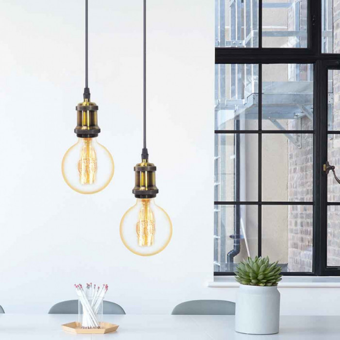 PENDEL METAL ORO E27 MAX. 60W 1,5M 7hSevenOn Deco BL.1
