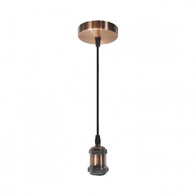 PENDEL METAL COBRE E27 MAX. 60W 1,5M 7hSevenOn Deco BL.1
 PENDEL METAL COBRE E27 MAX. 60W 1,5M 7hSevenOn Deco BL.1