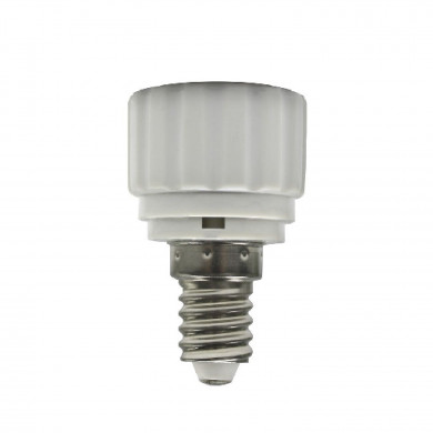 ADAPTADOR CASQUILLO E14 A GU10 CERAMICO 7hSevenOn Elec BL.1 ADAPTADOR CASQUILLO E14 A GU10 CERAMICO 7hSevenOn Elec BL.1