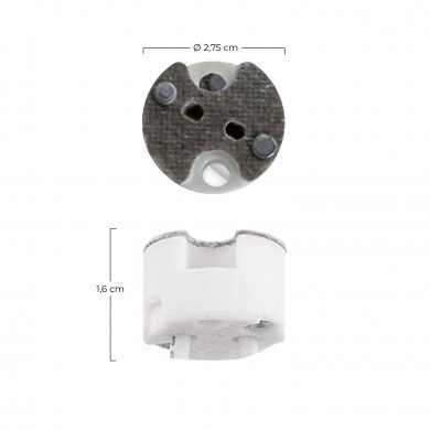 ACCESORIO CASQUILLO CERAMICO GU 5.3 CABLE 0,5MM 7hSevenOn Elec BL.2 ACCESORIO CASQUILLO CERAMICO GU 5.3 CABLE 0,5MM 7hSevenOn Elec BL.2