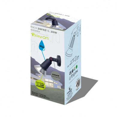 FOCO EXTERIOR DE PARED E27 NEGRO- DAYRON FOCO EXTERIOR DE PARED E27 NEGRO- DAYRON