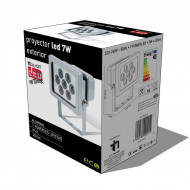 PROYECTOR LED POW 7 LEDS ALUMINIO 7W 450lm 6000K 25000H IP65 7hSevenOn