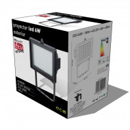 PROYECTOR LED EPISTAR 96 LEDS NEGRO 6W 450lm 6000K 25000H IP54 7hSevenOn