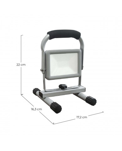 PROYECTOR LED COB GRIS CON SOPORTE 10W 700lm 4000K 30000H IP65 7hSevenOn