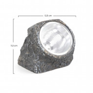 PACK 3 PIEDRA SOLAR CREPUSCULAR  LED COLOR GRIS SEVEN ON