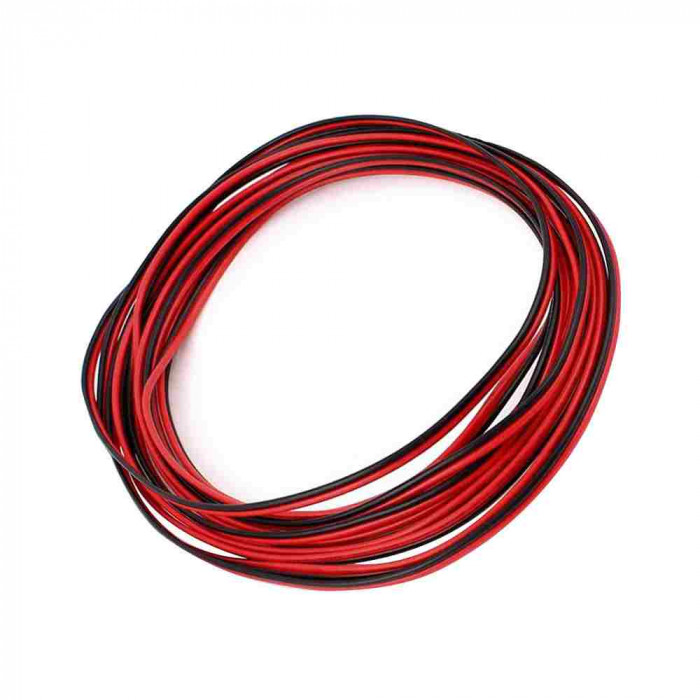CABLE PARA AUDIO 10M 2X0.5MM BICOLOR ROJO-NEGRO 7hSevenOn Elec CL.1