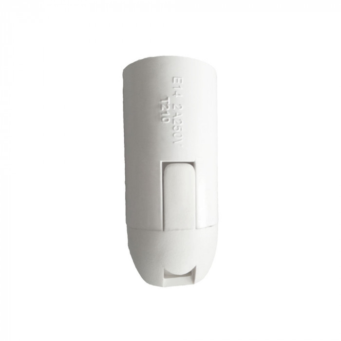 PORTALAMPARAS LISO E14 BLANCO 7hSevenOn Elec BL.1