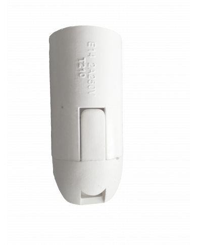 PORTALAMPARAS LISO E14 BLANCO 7hSevenOn Elec BL.1