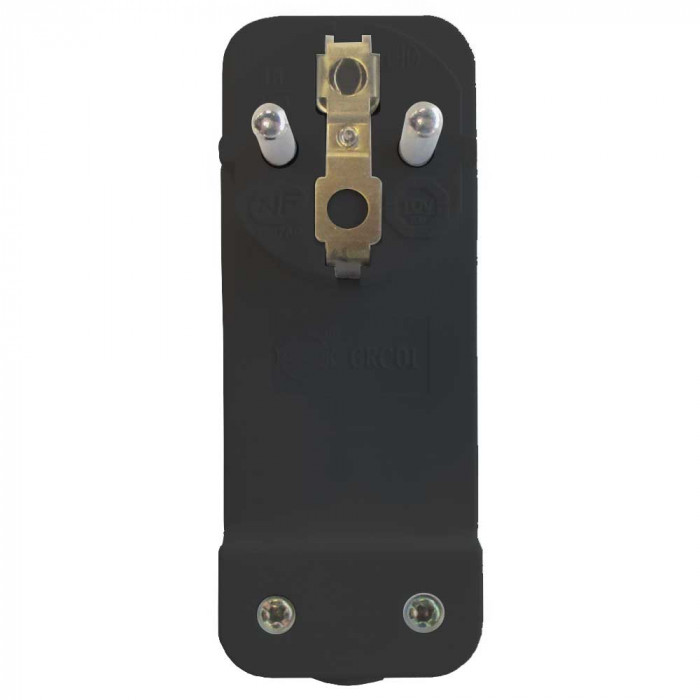 CLAVIJA EXTRAPLANA SCHUKO 16A NEGRO 7hSevenOn Elec BL.1