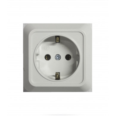 BASE SUPERFICIE SCHUKO 16A BLANCO 7hSevenOn Elec BL.1 BASE SUPERFICIE SCHUKO 16A BLANCO 7hSevenOn Elec BL.1