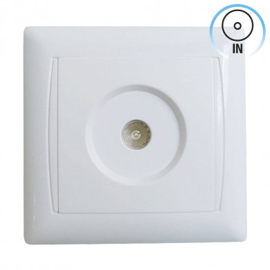 TOMA DE TV EMPOTRABLE+ MARCO BLANCO 7hSevenOn Elec BL.1