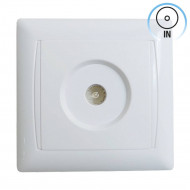 TOMA DE TV EMPOTRABLE+ MARCO BLANCO 7hSevenOn Elec BL.1