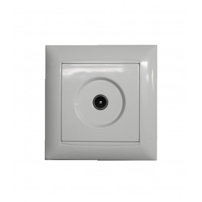 TOMA DE TV EMPOTRABLE+ MARCO BLANCO 7hSevenOn Elec BL.1