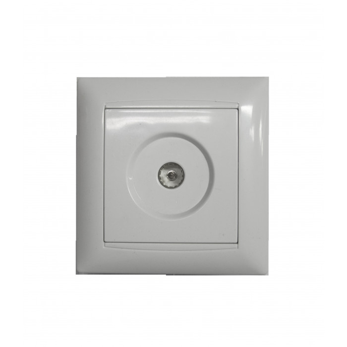 TOMA DE TV EMPOTRABLE+ MARCO BLANCO 7hSevenOn Elec BL.1