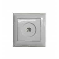 TOMA DE TV EMPOTRABLE+ MARCO BLANCO 7hSevenOn Elec BL.1