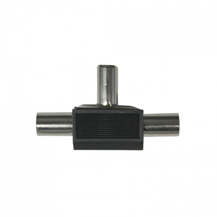 ADAPTADOR INDUCTIVO TV (1 MACHO/2 HEMBRAS) NEGRO 7hSevenOn Elec BL.1