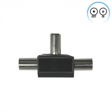 ADAPTADOR INDUCTIVO TV (1 MACHO/2 HEMBRAS) NEGRO 7hSevenOn Elec BL.1 ADAPTADOR INDUCTIVO TV (1 MACHO/2 HEMBRAS) NEGRO 7hSevenOn Elec BL.1