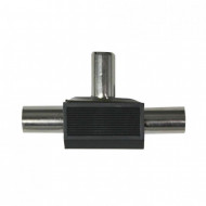 ADAPTADOR INDUCTIVO TV(2  MACHOS/1 HEMBRA) NEGRO 7hSevenOn Elec BL.1