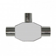 ADAPTADOR INDUCTIVO TV(2  MACHOS/1 HEMBRA) NEGRO 7hSevenOn Elec BL.1