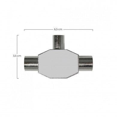 ADAPTADOR INDUCTIVO TV (1 MACHO/2 HEMBRAS) METALICO 7hSevenOn Elec BL.1 ADAPTADOR INDUCTIVO TV (1 MACHO/2 HEMBRAS) METALICO 7hSevenOn Elec BL.1