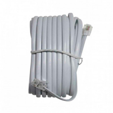 PROLONGADOR TELEFONO LISO 7,5M (MACHO/MACHO) BLANCO 7hSevenOn Elec RT.1 PROLONGADOR TELEFONO LISO 7,5M (MACHO/MACHO) BLANCO 7hSevenOn Elec RT.1