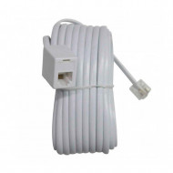 PROLONGADOR TELEFONO LISO 7,5M (MACHO/MACHO) BLANCO 7hSevenOn Elec RT.1