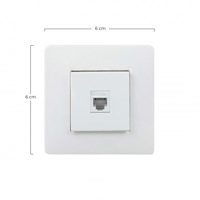 TOMA DE TELEFONO FRONTAL BLANCA 7hSevenOn Elec BL.1 TOMA DE TELEFONO FRONTAL BLANCA 7hSevenOn Elec BL.1