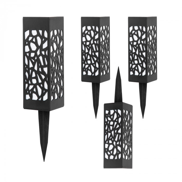 PACK 4 BALIZA SOLAR DECORATIVA 5.9*5.9*29CM SEVEN ON