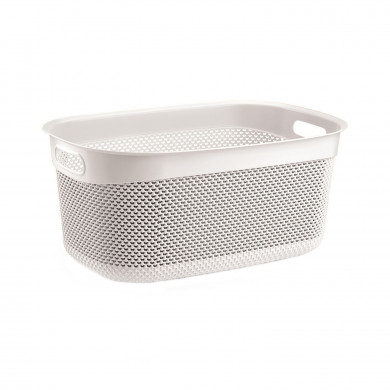 CESTA RESINA RECTANGULAR C/ASAS BLANCO (55x36,5x25cm) 33L 7HOUSE CESTA RESINA RECTANGULAR C/ASAS BLANCO (55x36,5x25cm) 33L 7HOUSE