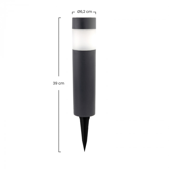 PACK 4 BALIZA SOLAR TUBULAR DN6.2*26.1/39CM SEVEN ON