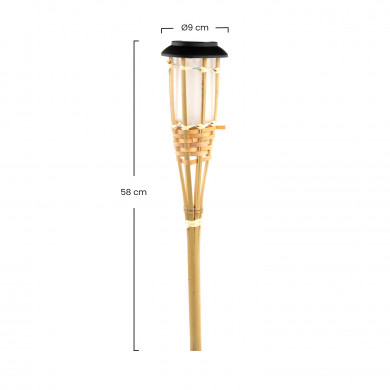PACK 4 ANTORCHA SOLAR BAMBÚ DN9*62CM SEVEN ON PACK 4 ANTORCHA SOLAR BAMBÚ DN9*62CM SEVEN ON