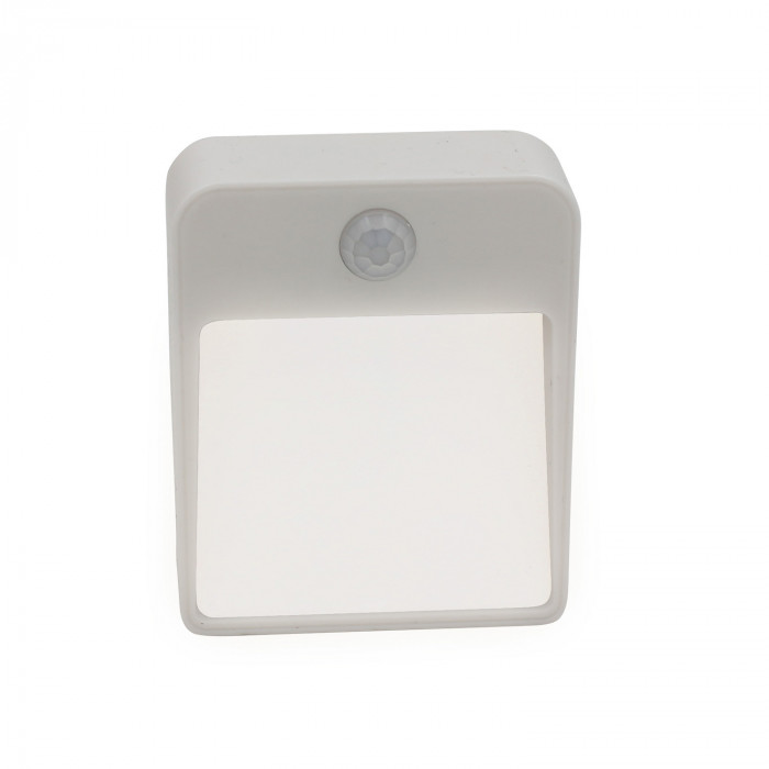 LUZ DE NOCHE LED CUADRADA CON SENSOR  0,5W 40lm  4000K (Pilas 4xAAA incluidas) 7hSevenOn BL.1
