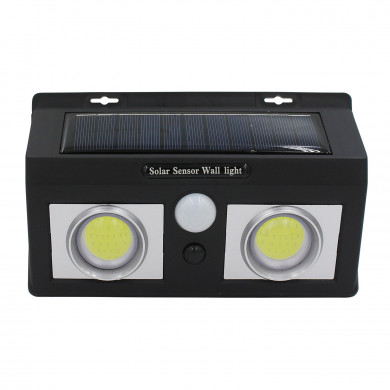 APLIQUE SOLAR 250LM 195MM ON/OFF CON SENSOR MOVIMIENTO PARED LED COB EXTERIOR RECTANGULAR NEGRO 7hSevenOn CJ.1 APLIQUE SOLAR 250LM 195MM ON/OFF CON SENSOR MOVIMIENTO PARED LED COB EXTERIOR RECTANGULAR NEGRO 7hSevenOn CJ.1
