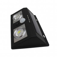 APLIQUE SOLAR 250LM 195MM ON/OFF CON SENSOR MOVIMIENTO PARED LED COB EXTERIOR RECTANGULAR NEGRO 7hSevenOn CJ.1